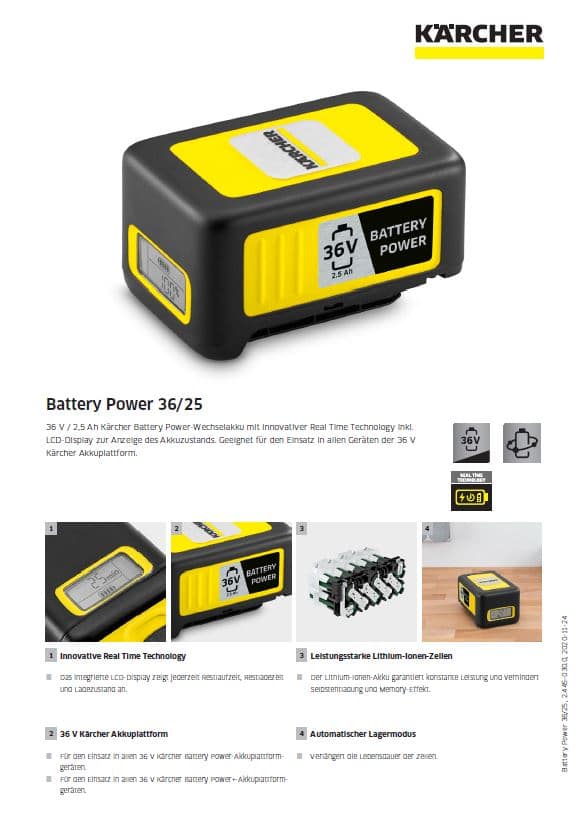 Kärcher Battery Power 36/25
