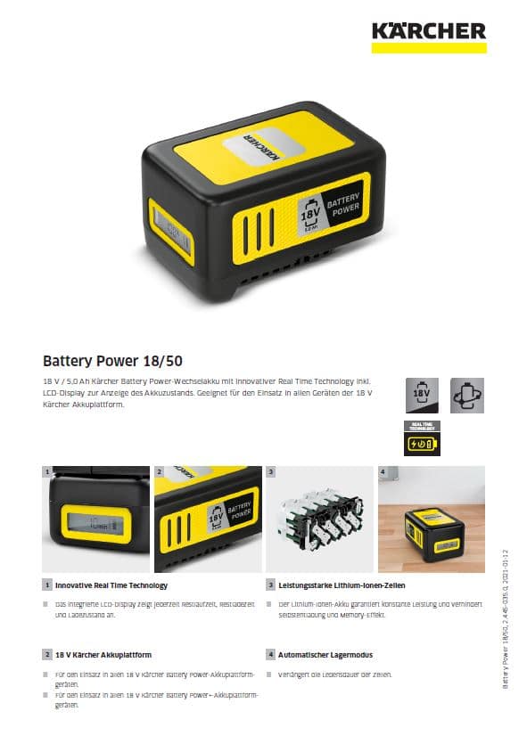 Set Battery Power 18/50