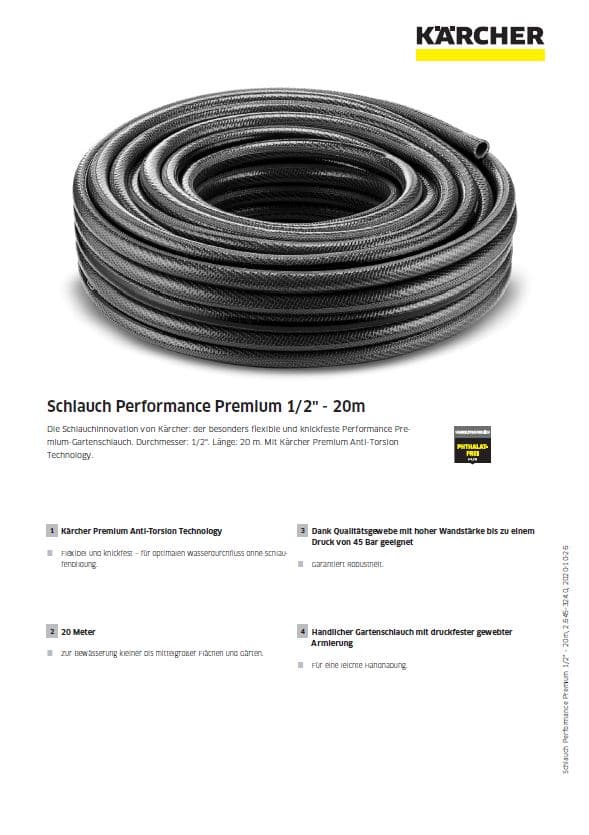Kärcher Schlauch Performance Premium 1/2